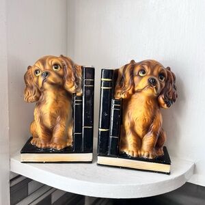 Vintage Cocker Spaniel Bookends